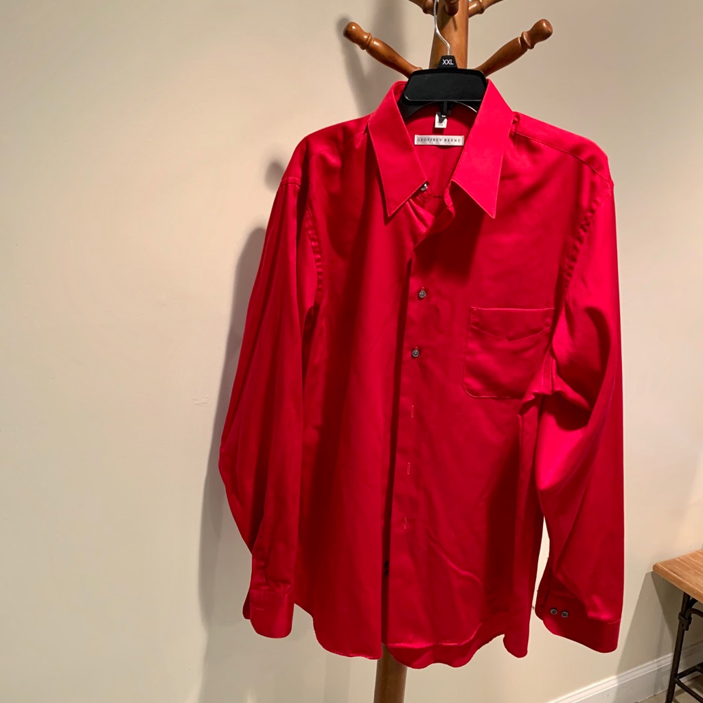 Geoffrey Beene Excellent Condition Red Shirt